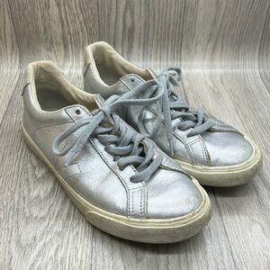 VEJA Esplar Silver Metallic Sneakers